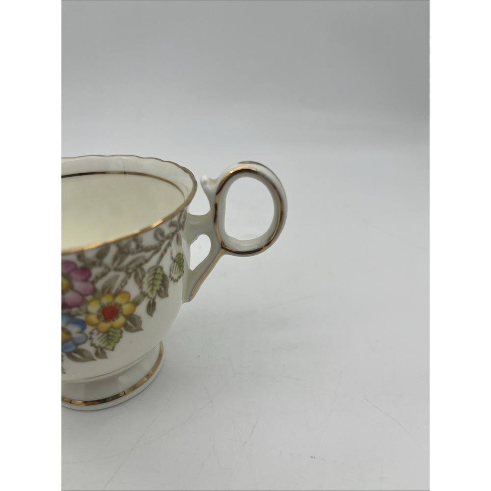 1928‎ Delphine China Tea Cup & Saucer-full size-mixed floral - Picture 9 of 10
